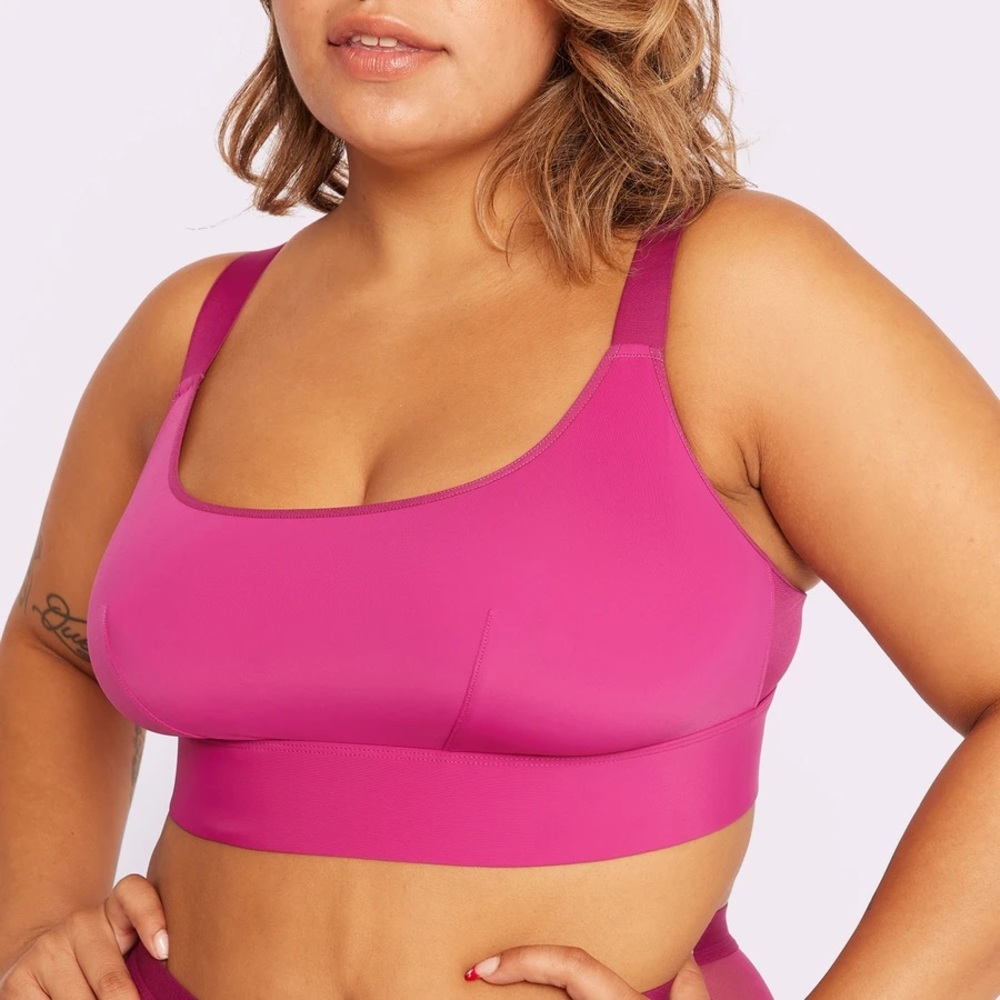 PARADE Scoop Bralette 1x Fushia Hula Hoop, NWT